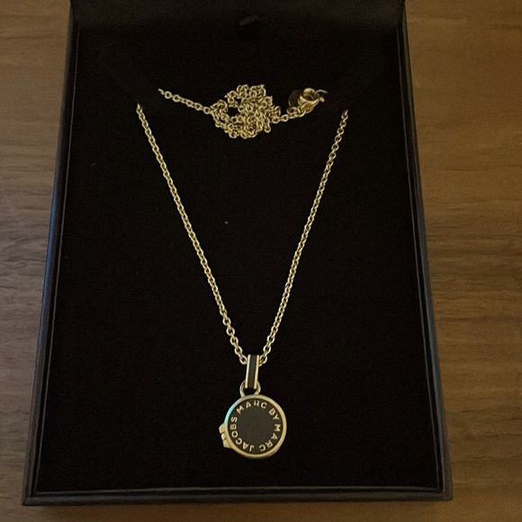 Marc Jacobs Logo Locket Necklace - Picture 1 of 3